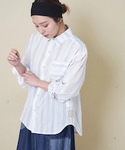 ストライプ レギュラーシャツ