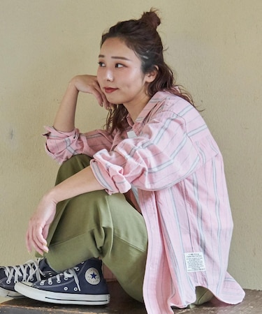 ストライプ レギュラーシャツ