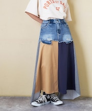 デニム × ジャージ クレイジー スカート