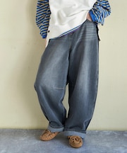 11オンス デニム ワイド バルーンパンツ