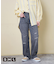 10オンス デニム ダメージ ストレート パンツ