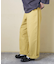 コットン ツイル ワイドパンツ