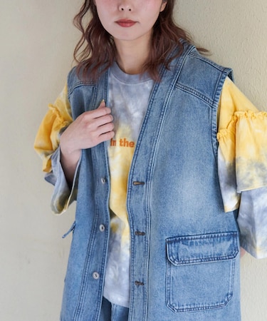 11オンス デニム Vネック ベスト