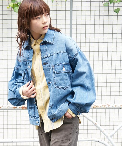 パフスリーブ デニム ジャケット