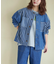 8.5オンス デニム ノーカラー バルーン ジャケット