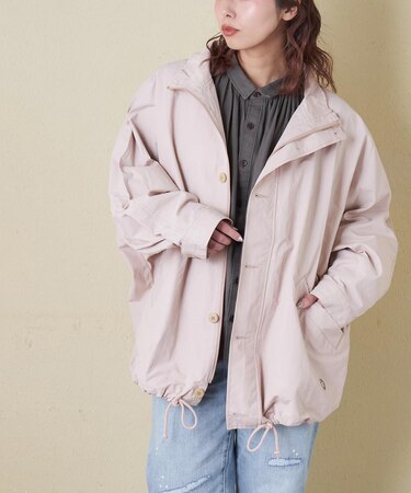 綿ナイロンツイル ドルマン ジャケット