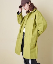 綿ナイロンツイル ステンカラーコート