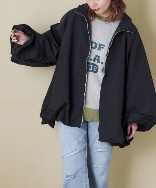 バルーンスリーブ ワイド ジャケット