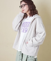 インレイ ジップ パーカー