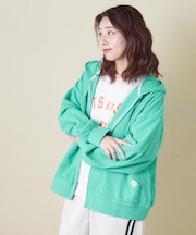 インレイ ジップ パーカー