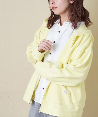 インレイ ジップ パーカー