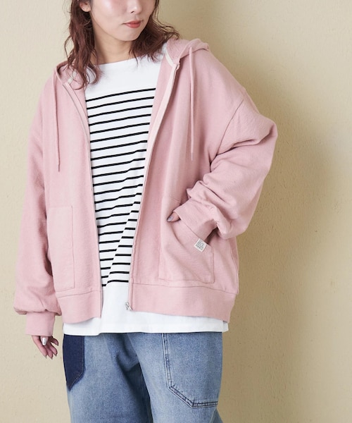 インレイ ジップ パーカー｜キューブシュガーの通販｜&mall（アンド