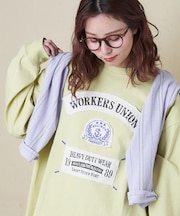 16/-OE天竺 布帛 ワッペン プルオーバー