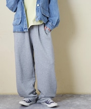 ガーゼ裏毛 スウェット コクーンパンツ