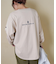20/-OE天竺 バックプリント ロングTシャツ