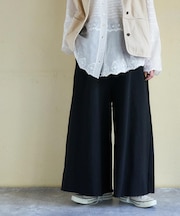 裏毛 スウェット イージー ワイドパンツ