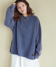 ピグメント染 カットソー ビッグ プルオーバー