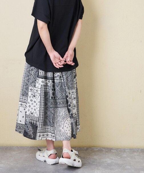 バンダナ柄 スカート