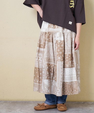 バンダナ柄 スカート