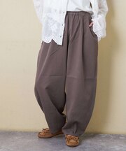 ソフト 綿ツイル らくゆるっと パンツ