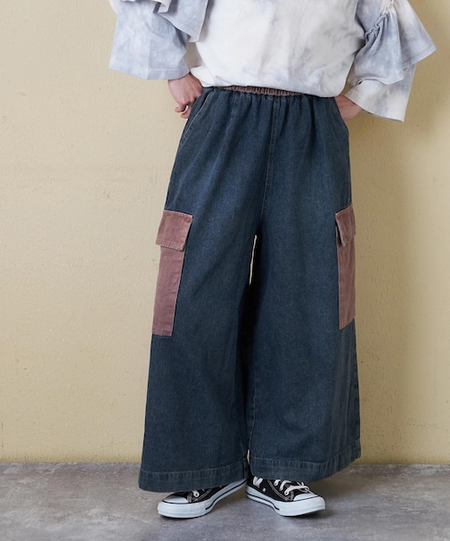 デニム ピグメント ビッグ イージーパンツ