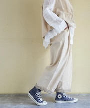 コットン ツイル イージーパンツ