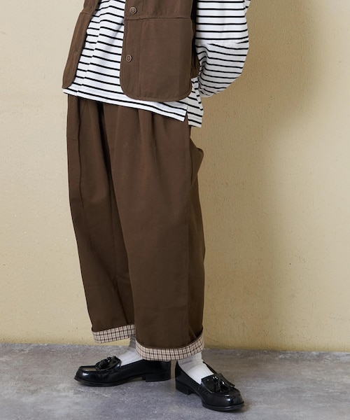 コットン ツイル イージーパンツ｜キューブシュガーの通販｜&mall