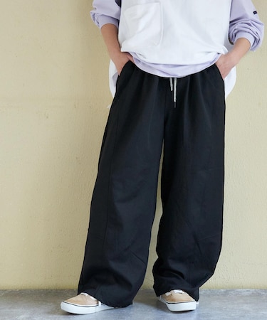イージー ワイドパンツ