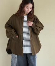 コットン ツイル シャツ ジャケット