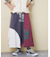 21/-天竺 パウダー加工 リメイク風 切替 スカート