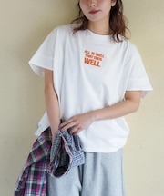 20/-OE天竺 汗染み防止加工 モックネック Tシャツ