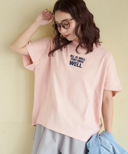 20/-OE天竺 汗染み防止加工 モックネック Tシャツ
