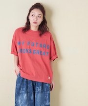 20/-OE天竺 ロゴプリント Tシャツ
