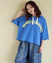 20/-OE天竺 ロゴプリント パーカー