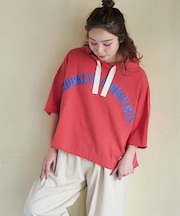 20/-OE天竺 ロゴプリント パーカー