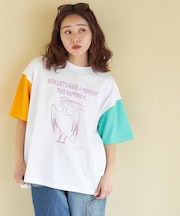 20/-OE天竺 ペリカン プリント Tシャツ