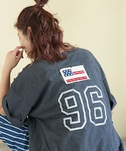 20/-OE天竺 星条旗 ワッペン Tシャツ