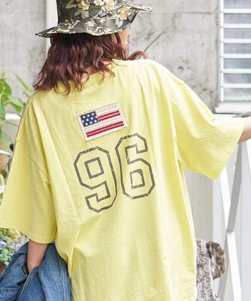 20/-OE天竺 星条旗 ワッペン Tシャツ