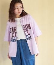 接触冷感・UVカット 天竺 ７分袖 ジップ カーディガン