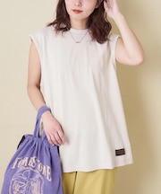 ピグメント染 ノースリーブ Tシャツ