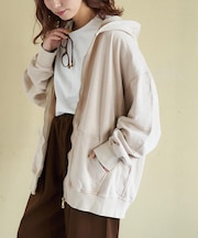 ピグメント染 ビッグパーカー