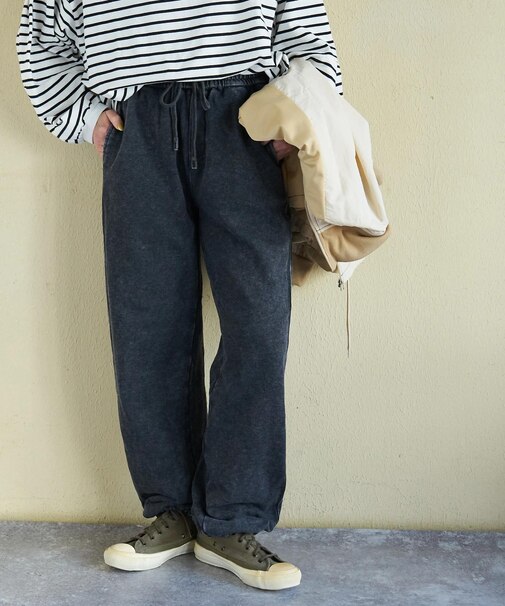 ピグメント染 イージーパンツ