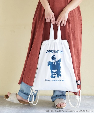 20/-OE天竺 マシュマロマン ナップサック トートバッグ