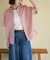 インド 総柄 プリント ドルマン シャツ