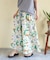 インド 総柄 プリント ギャザースカート