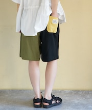 麻レーヨン ボイル ハーフパンツ