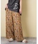 インド 総柄 プリント ギャザーパンツ