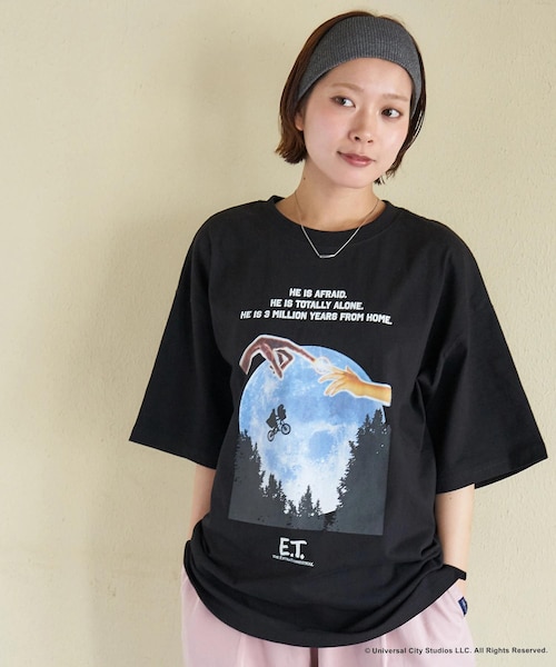 21/-OE天竺 E.T. フォトプリント Tシャツ｜キューブシュガーの通販