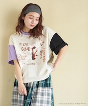 21/-OE天竺 E.T. ドルマン Tシャツ