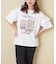 21/-OE天竺 パウダー加工 袖フリル Tシャツ